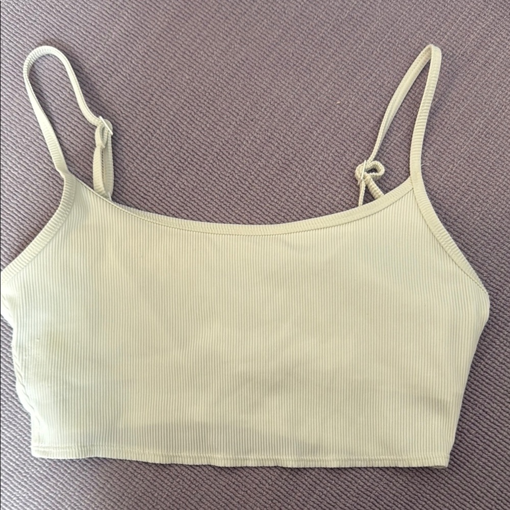 Aerie Women's Ribbed Crop Top - White